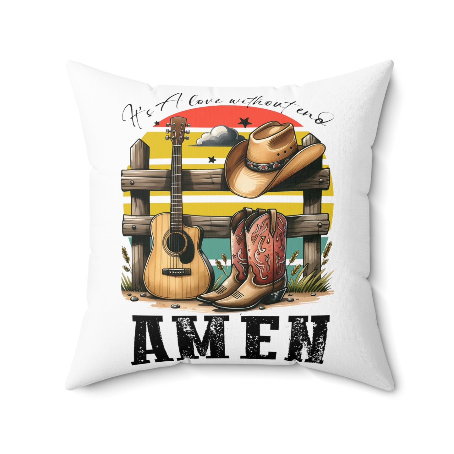 Spun Polyester Square Pillow