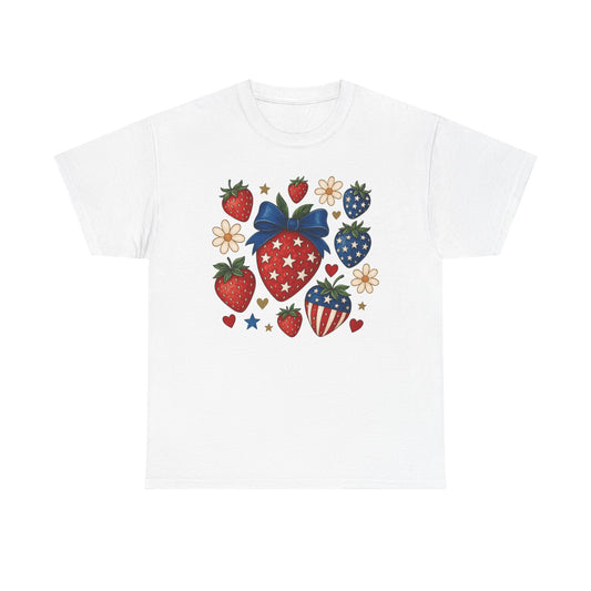 Patriotic Strawberry Tee