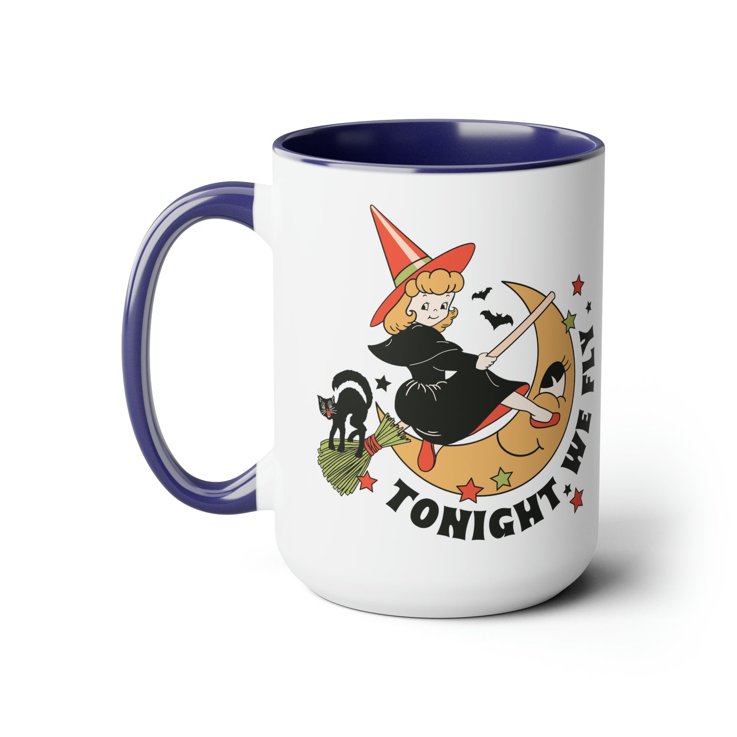 Two-Tone Coffee Mugs, 15oz