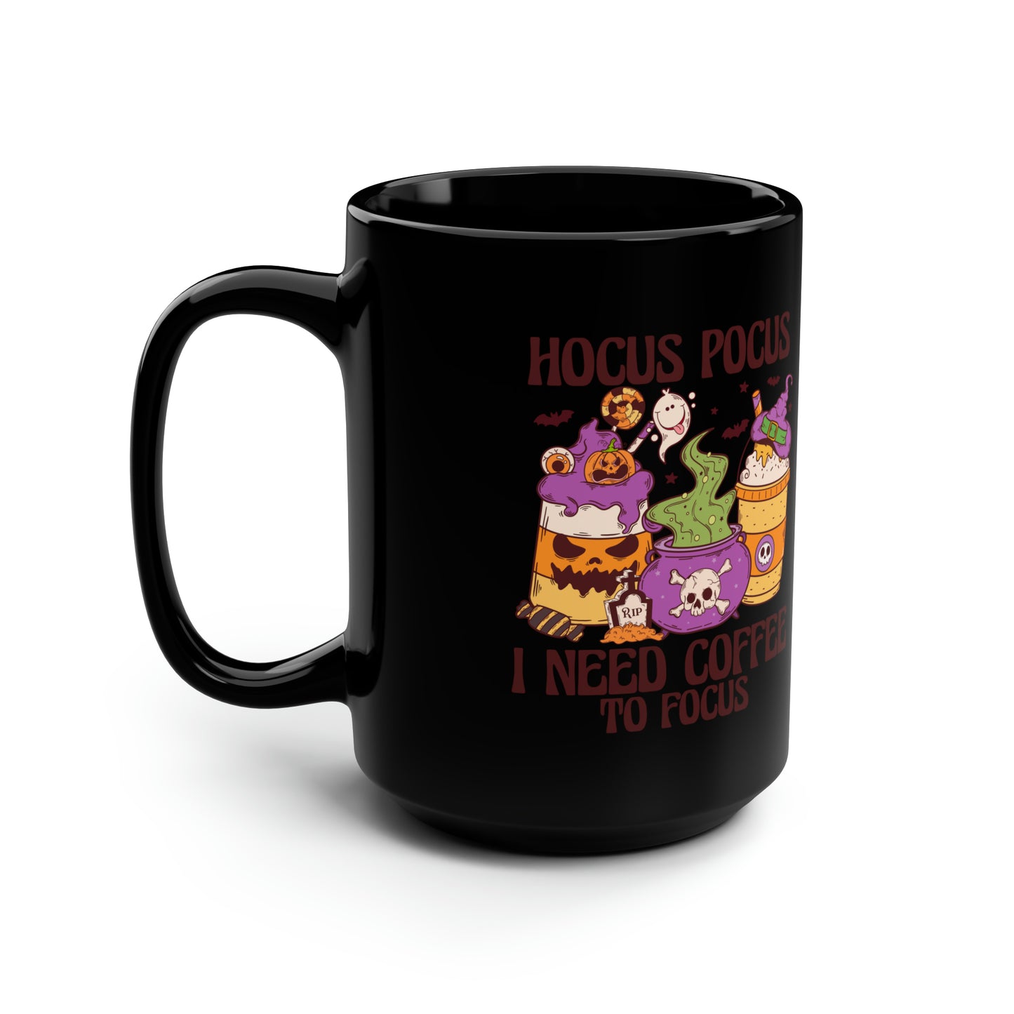 Black Mug, 15oz