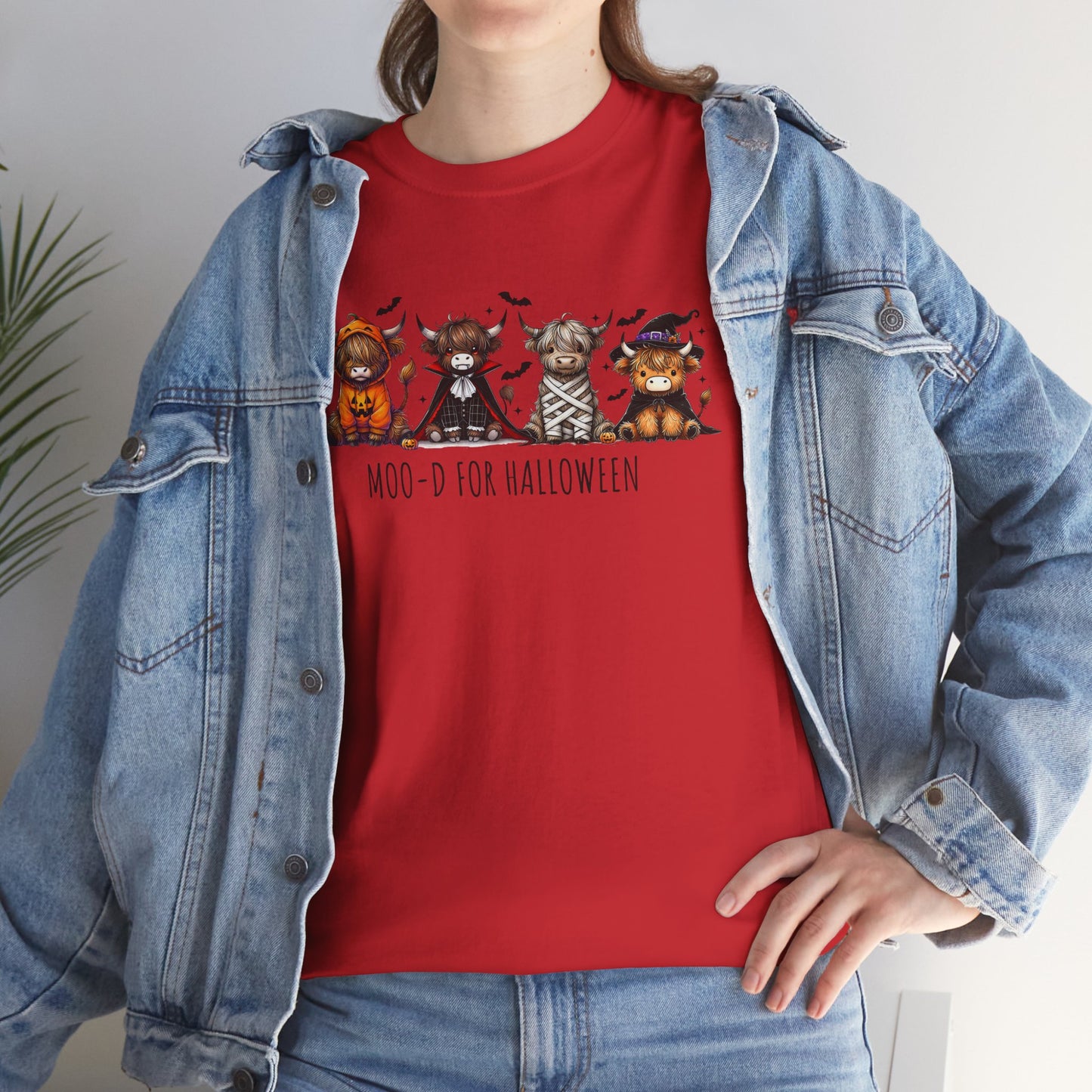 Moo-d for Halloween Cotton Tee