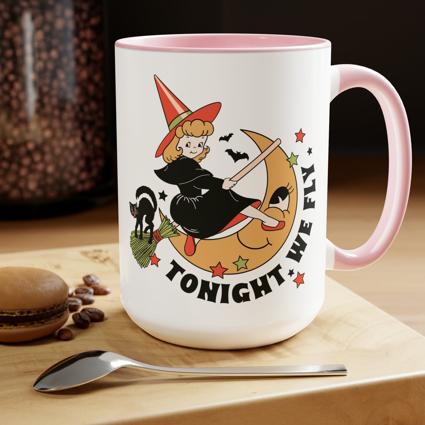Two-Tone Coffee Mugs, 15oz