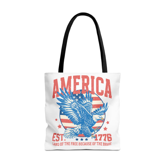 American Eagle Land of the Free Tote Bag