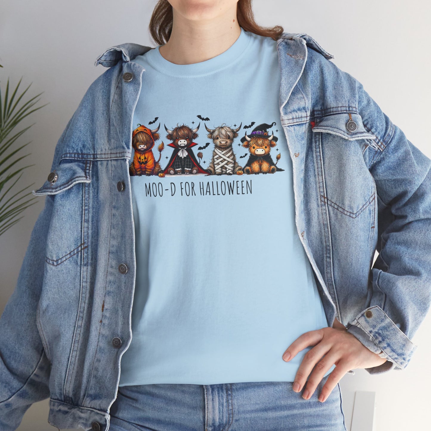 Moo-d for Halloween Cotton Tee