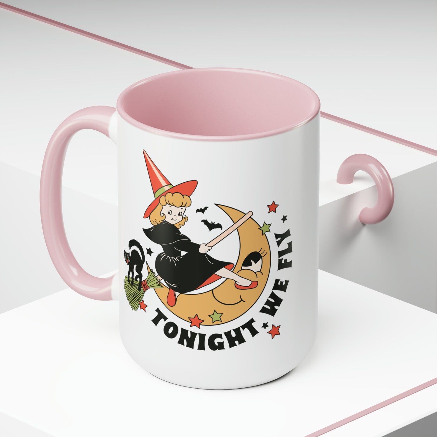 Two-Tone Coffee Mugs, 15oz