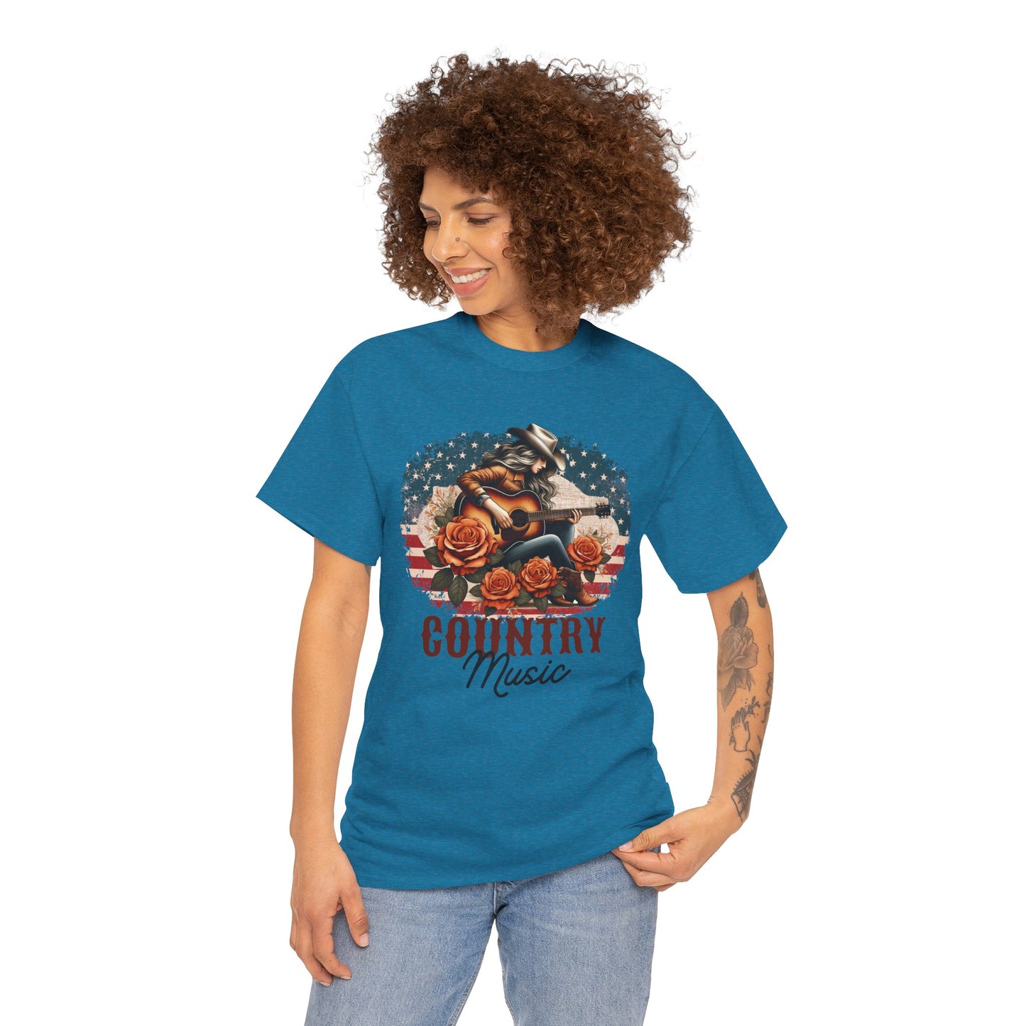 Country Music American Flag Tee