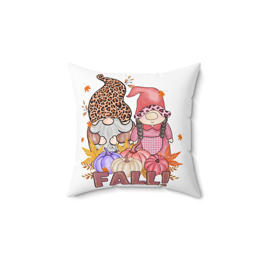 Fall Gnome Pillow — Autumn Pumpkin Gnome Decorative Throw Pillow