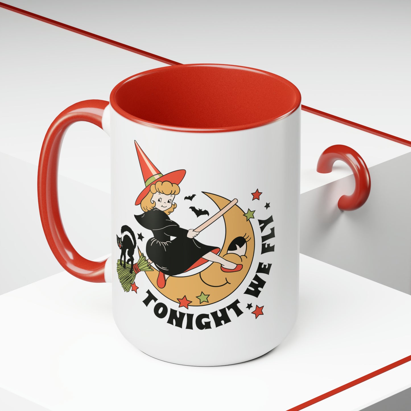 Two-Tone Coffee Mugs, 15oz