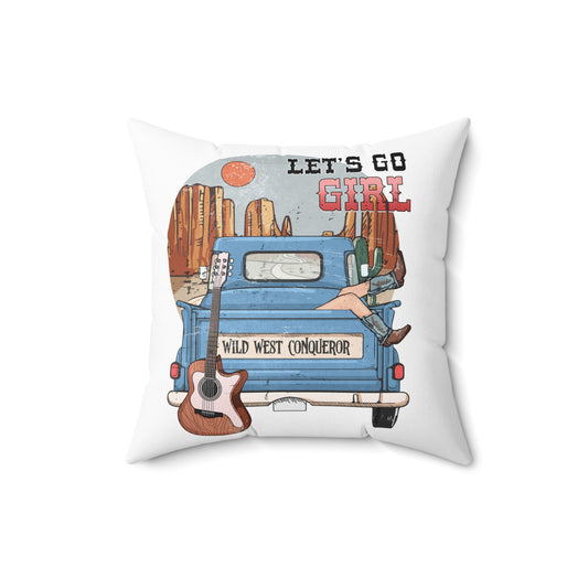 Spun Polyester Square Pillow