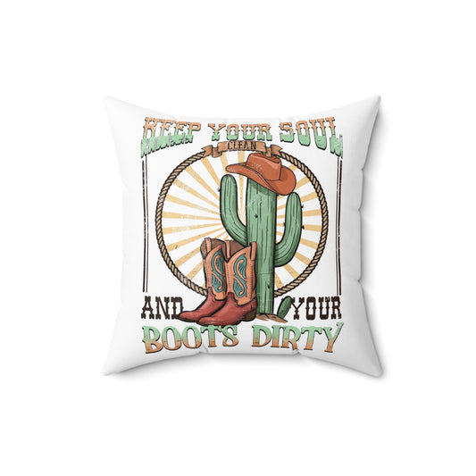 Spun Polyester Square Pillow