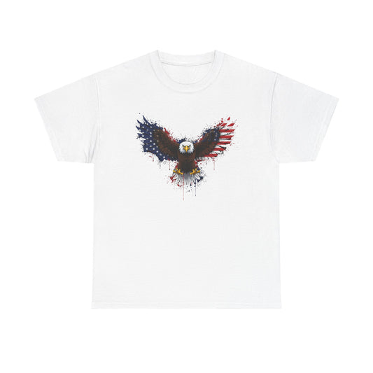 Eagle with American Flag Wings T-Shirt — Patriotic Bald Eagle Graphic Tee