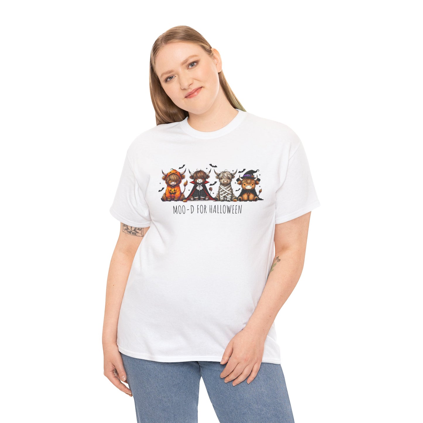 Moo-d for Halloween Cotton Tee