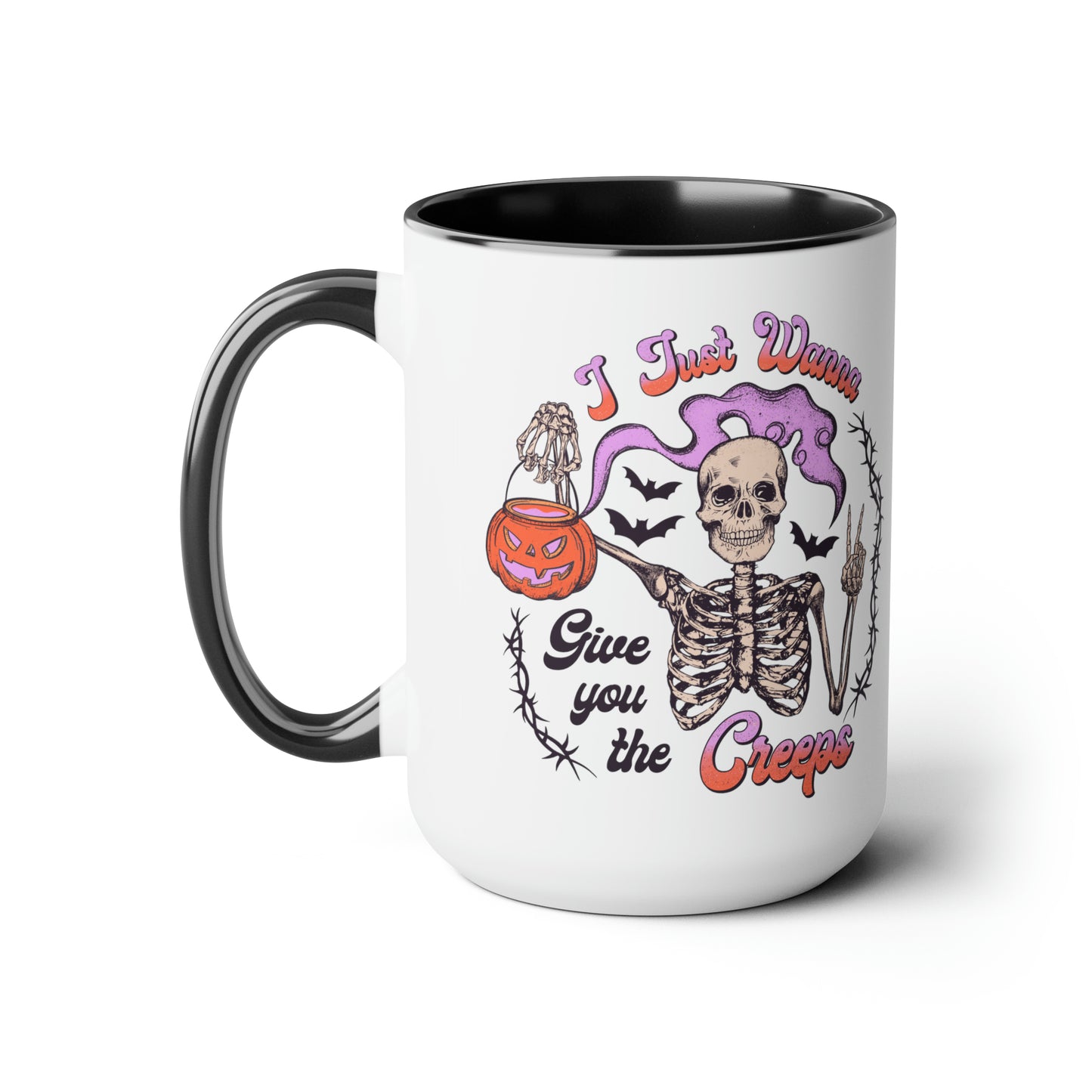 Two-Tone Coffee Mugs, 15oz