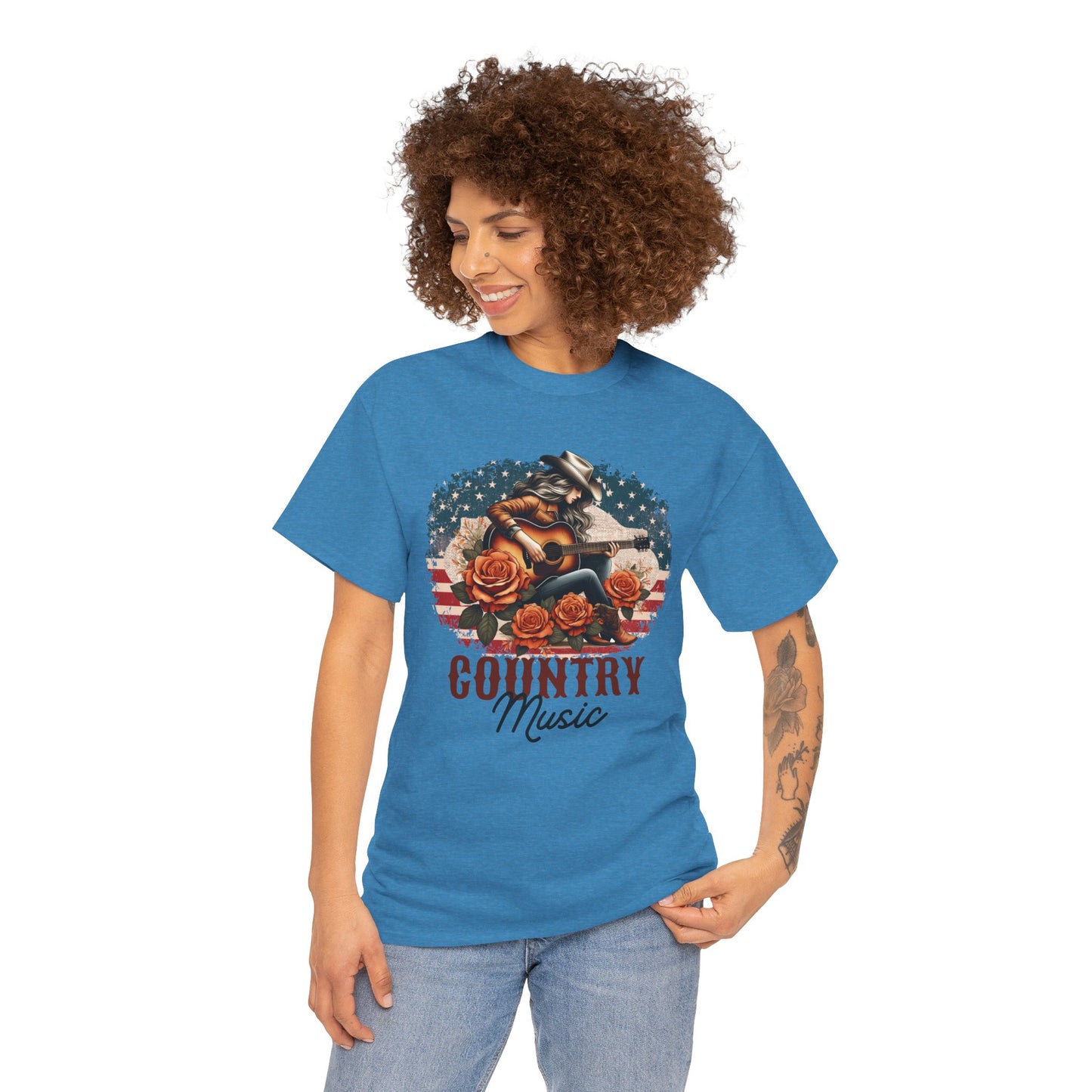 Country Music American Flag Tee