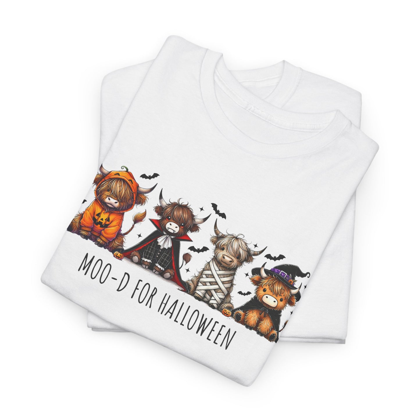 Moo-d for Halloween Cotton Tee