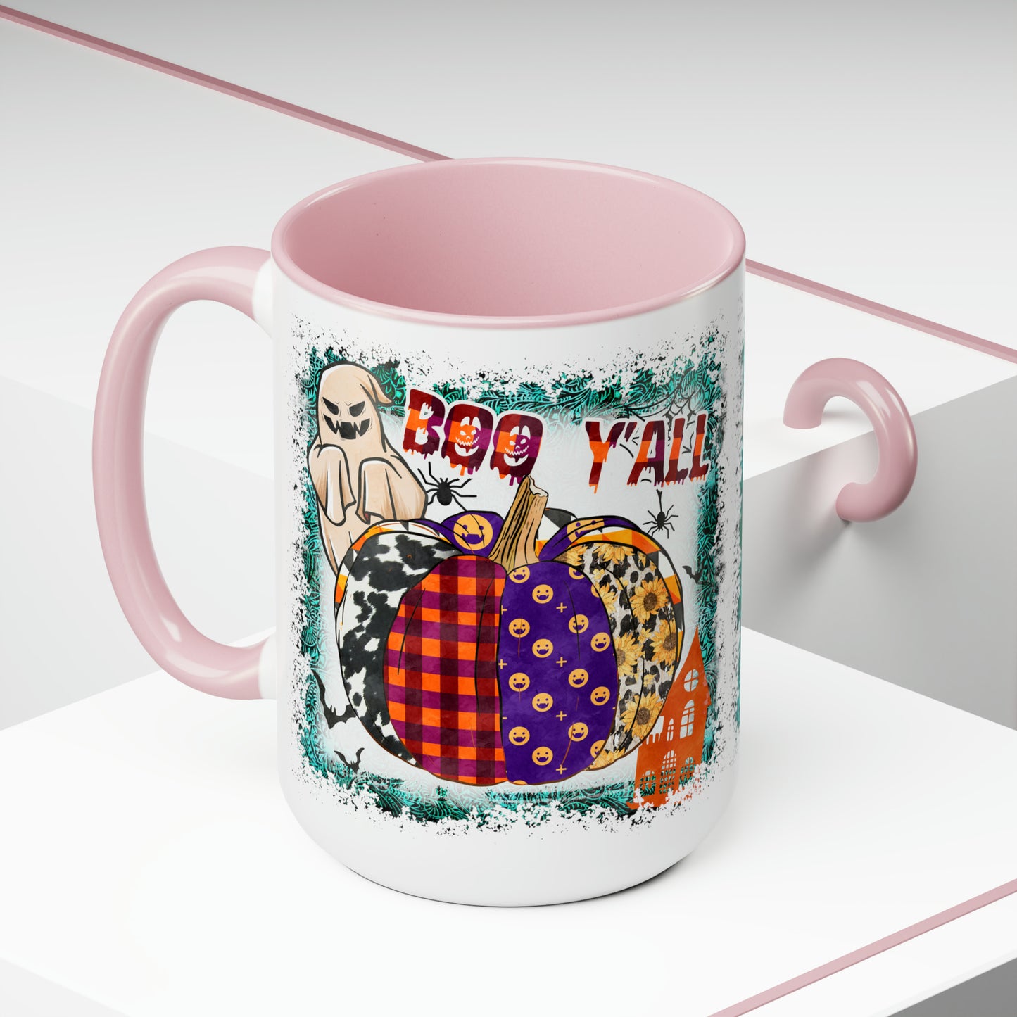 Two-Tone Coffee Mugs, 15oz