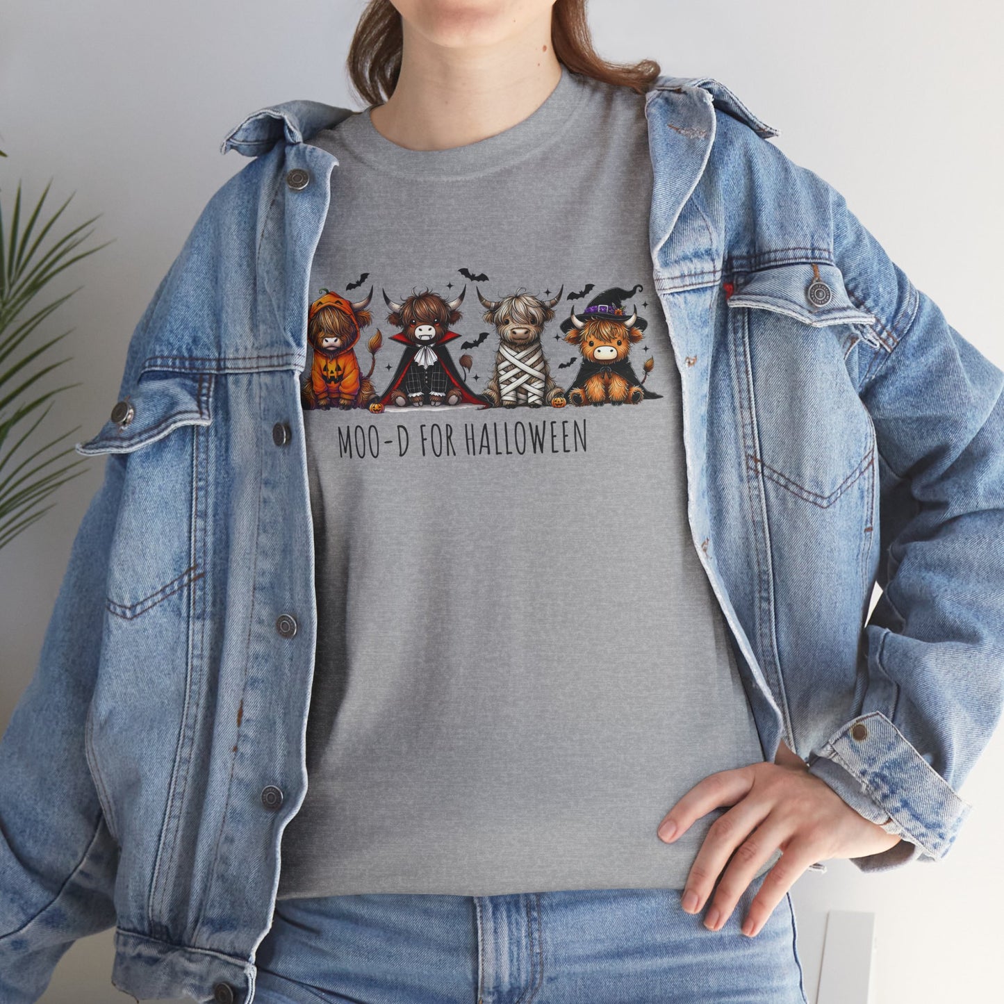 Moo-d for Halloween Cotton Tee