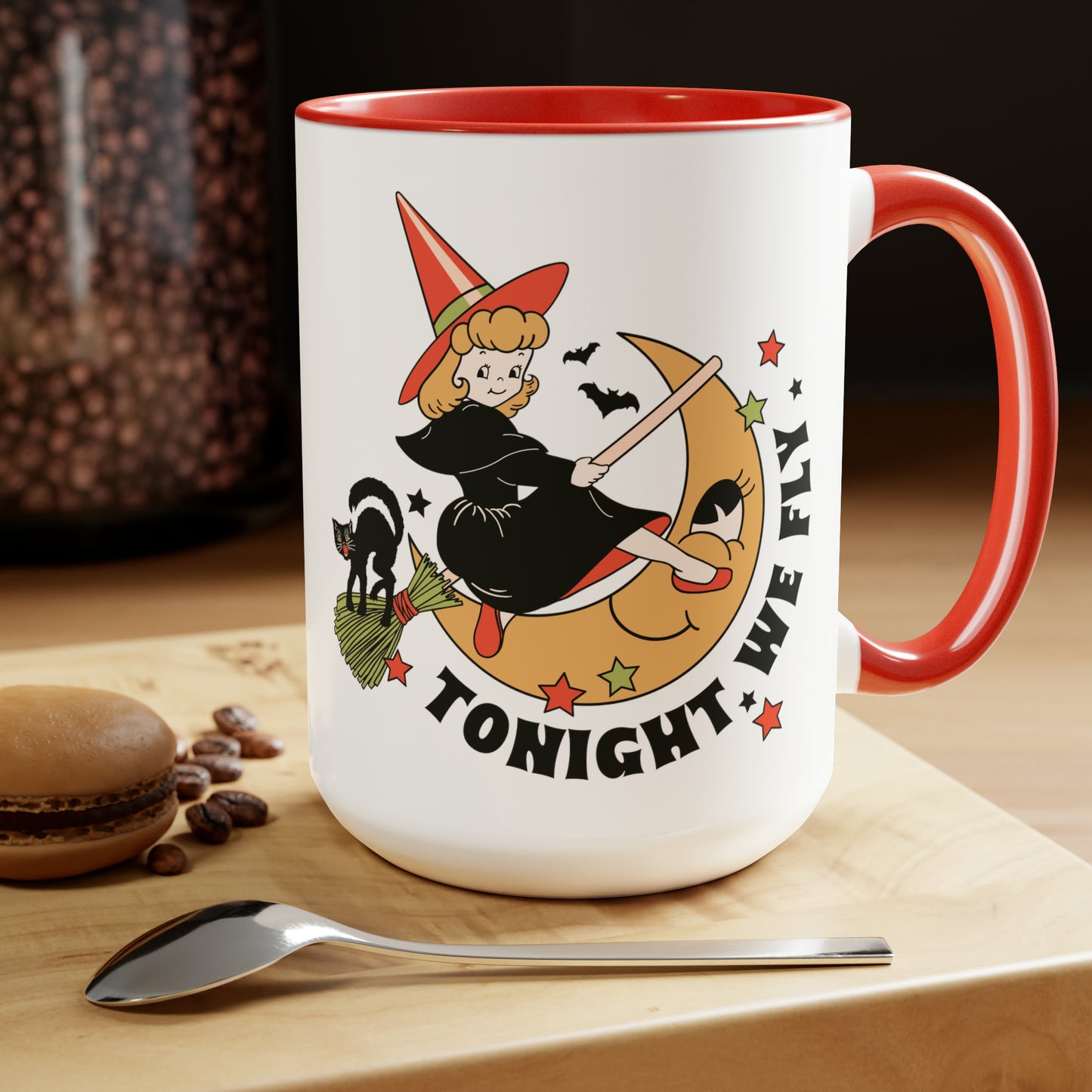 Two-Tone Coffee Mugs, 15oz