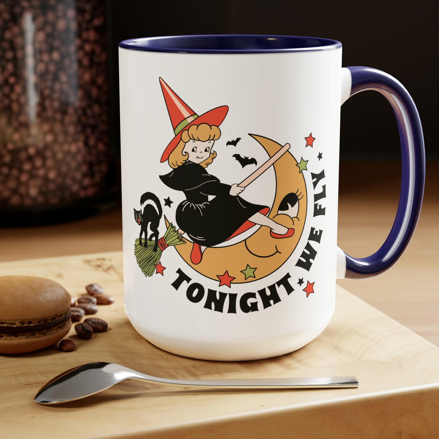 Two-Tone Coffee Mugs, 15oz