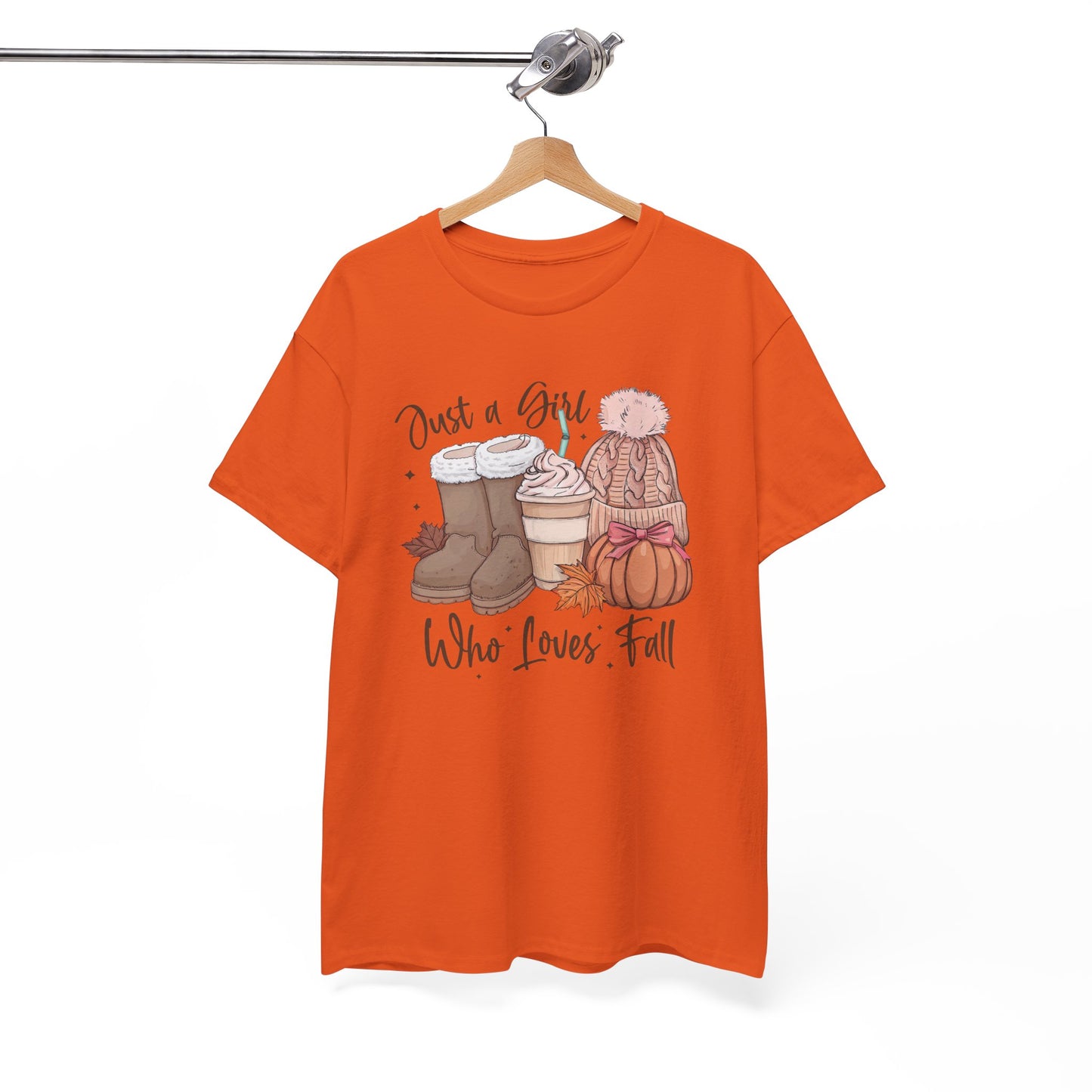 Just a Girl Who Loves Fall, Vintage Style Tee