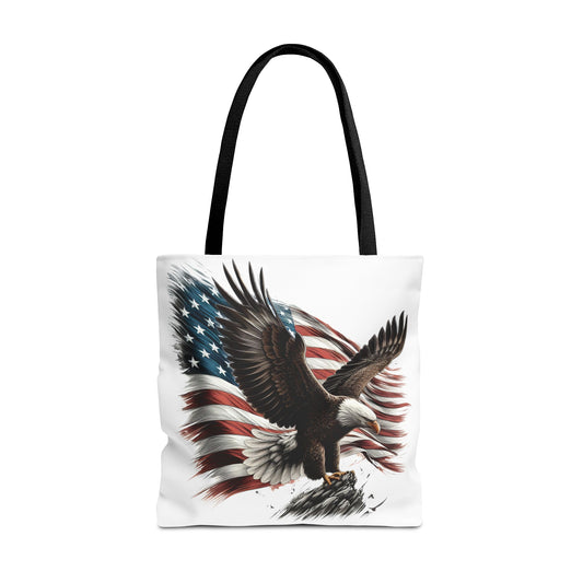 American Flag & Eagle Tote Bag