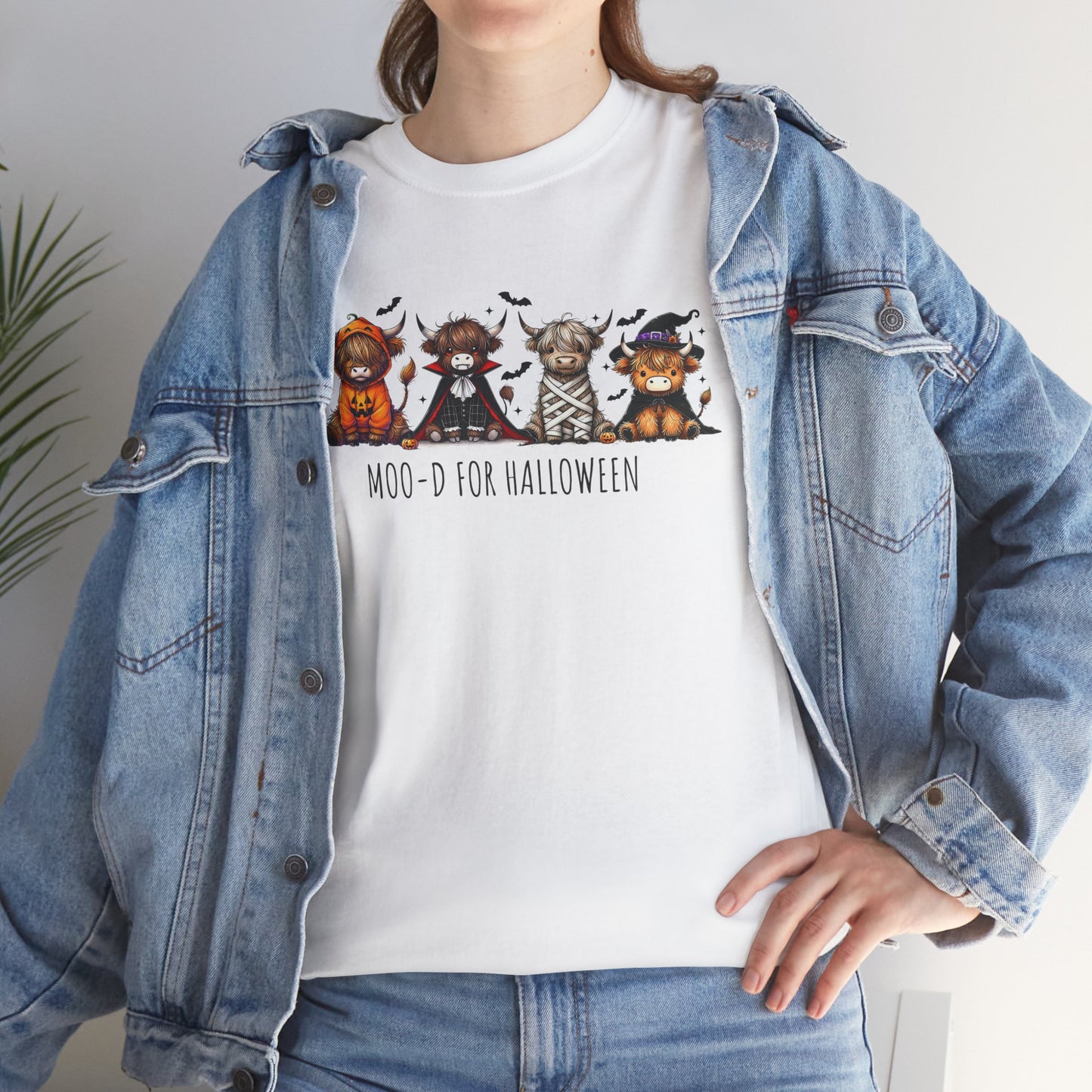 Moo-d for Halloween Cotton Tee