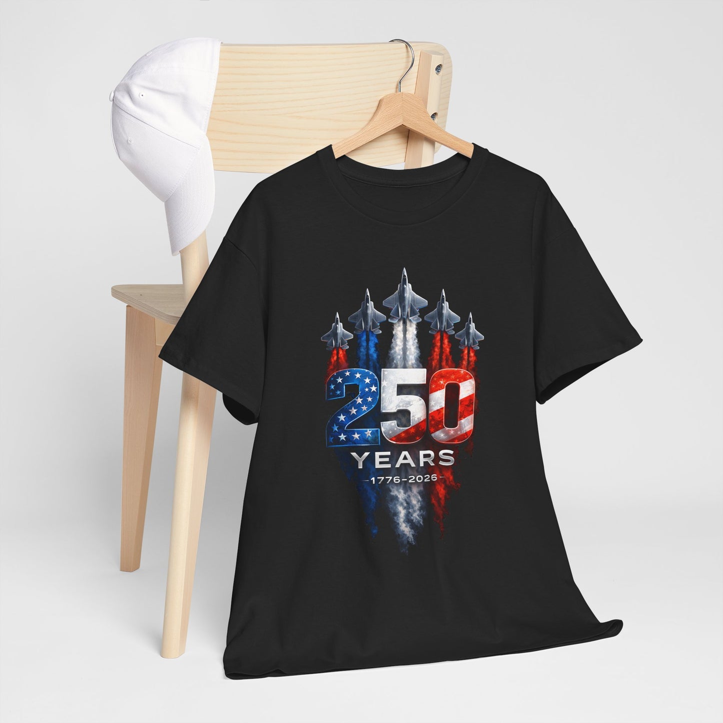 USA 250 Years T-Shirt — Bicentennial 250th Anniversary Patriotic Tee
