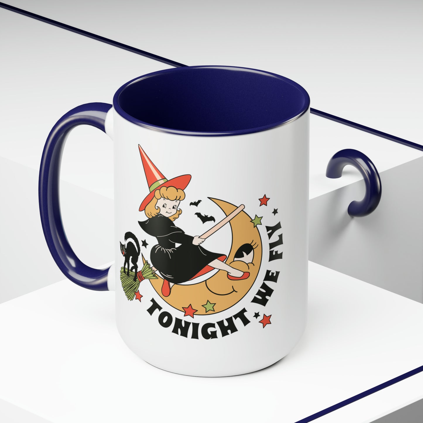 Two-Tone Coffee Mugs, 15oz