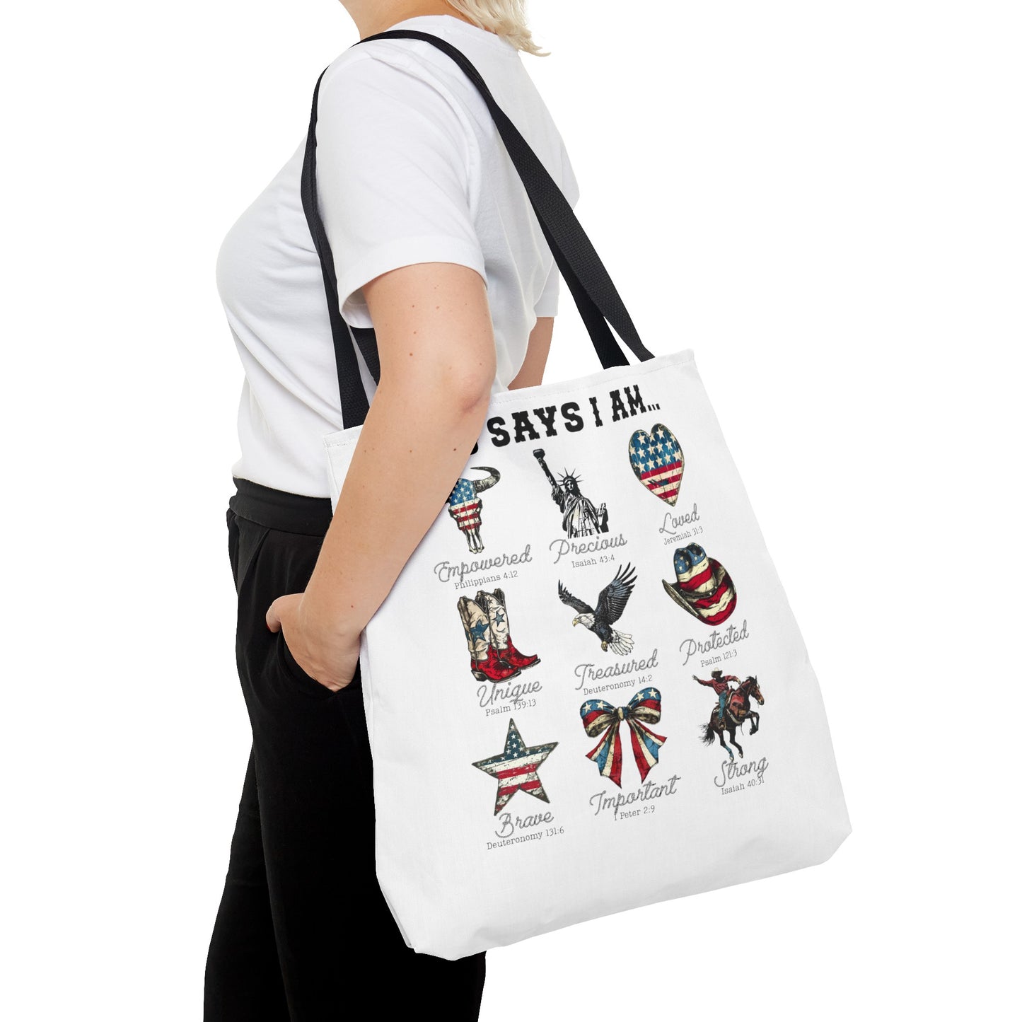 God Says I Am Tote Bag