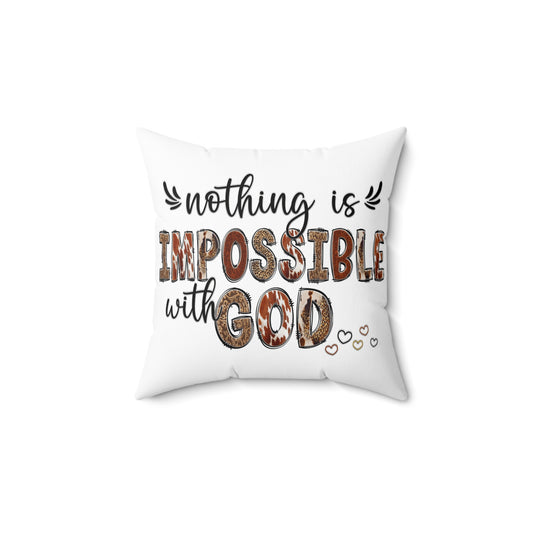 Spun Polyester Square Pillow