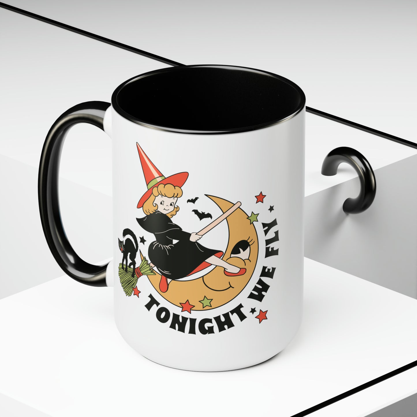 Two-Tone Coffee Mugs, 15oz