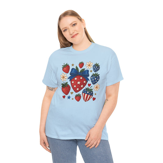 Patriotic Strawberry Tee