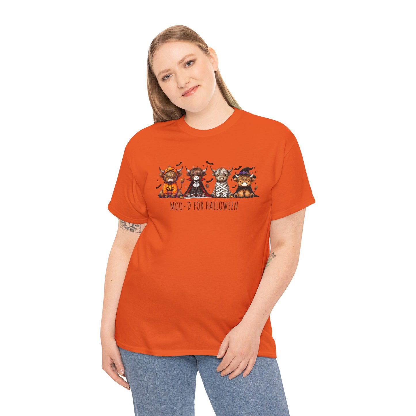 Moo-d for Halloween Cotton Tee