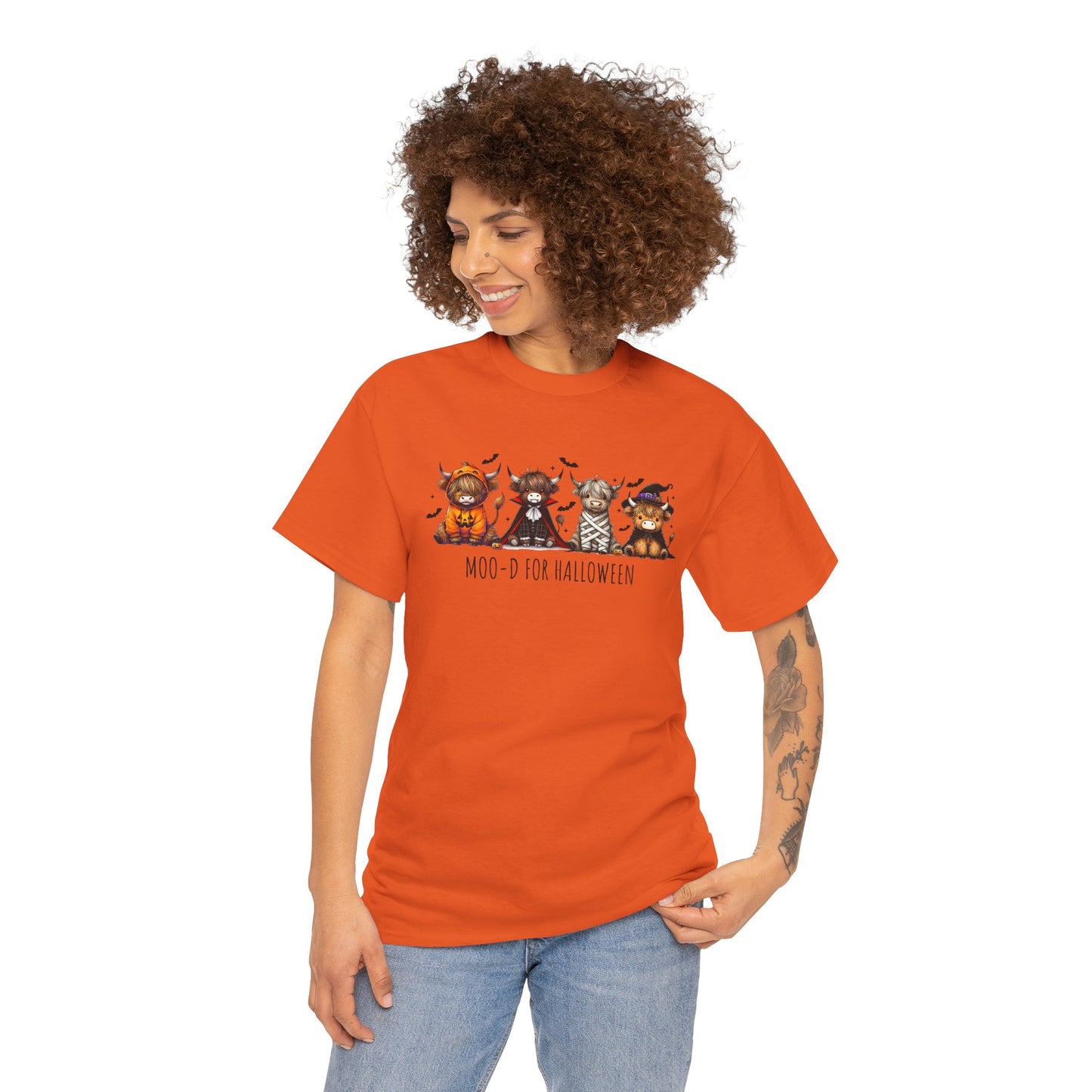 Moo-d for Halloween Cotton Tee