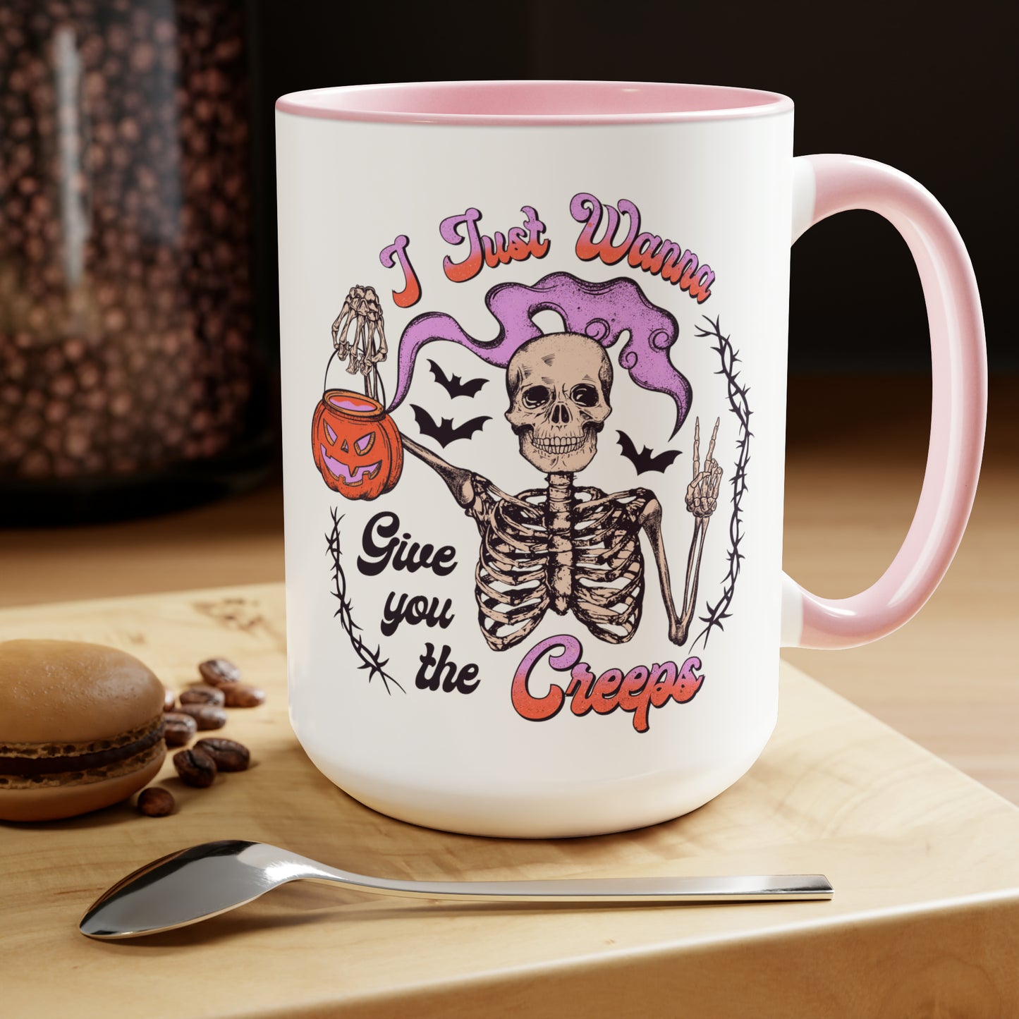 Two-Tone Coffee Mugs, 15oz