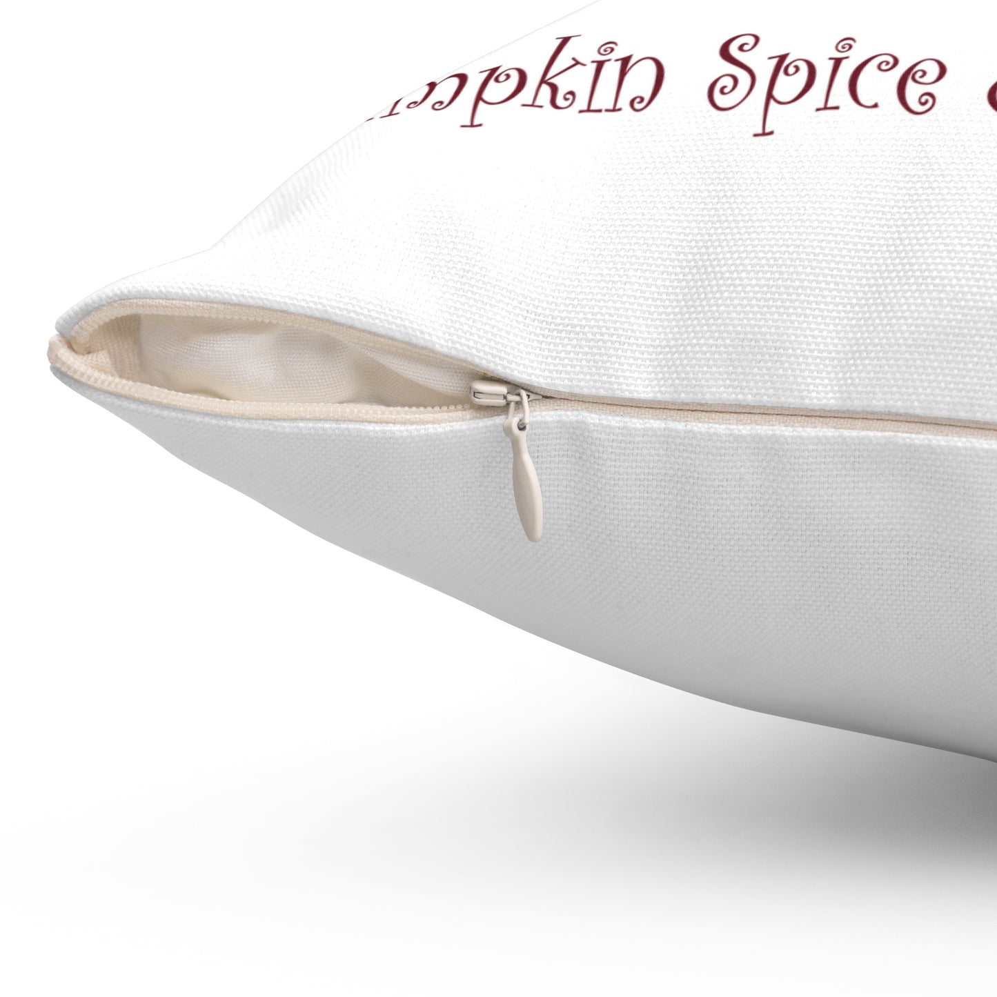 Autumn Pink Pumpkin Pillow — "Pumpkin Spice & Everything Nice" Decorative Fall Throw Pillow