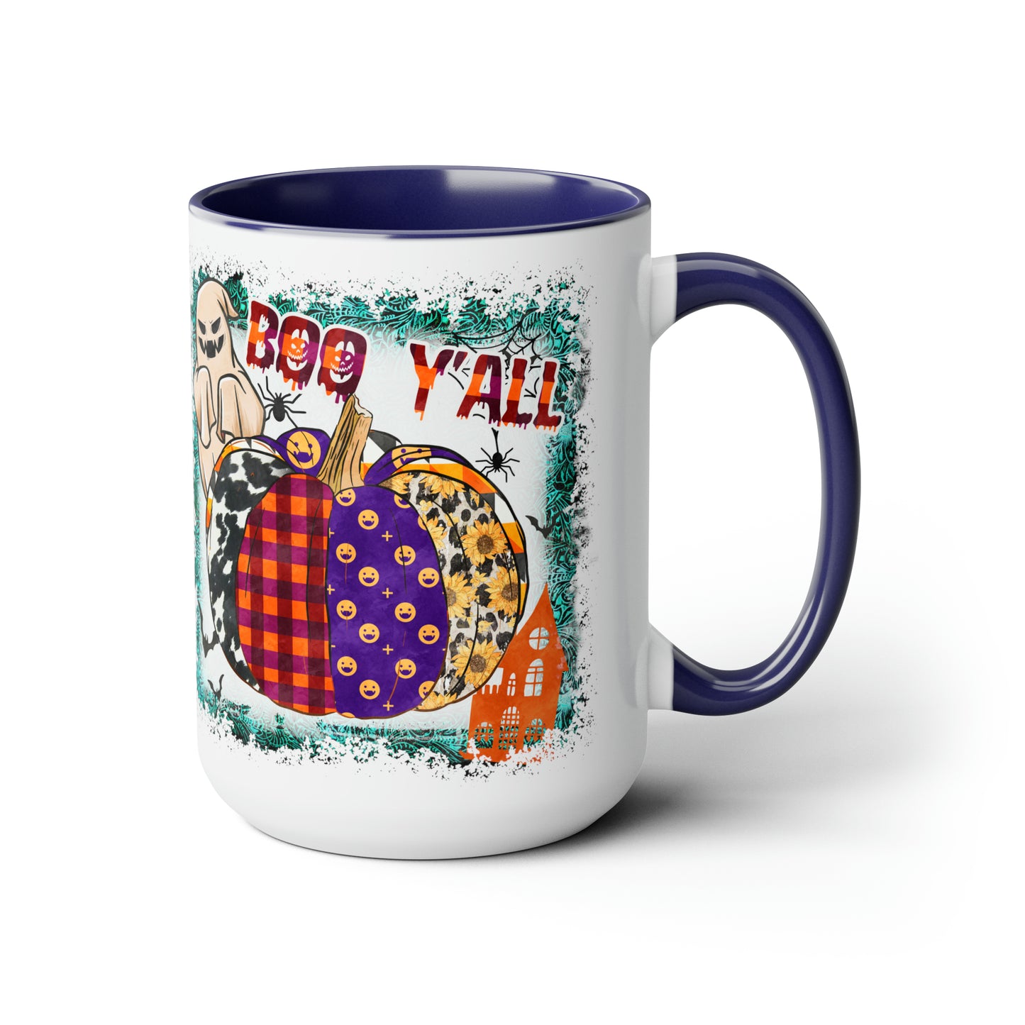 Two-Tone Coffee Mugs, 15oz