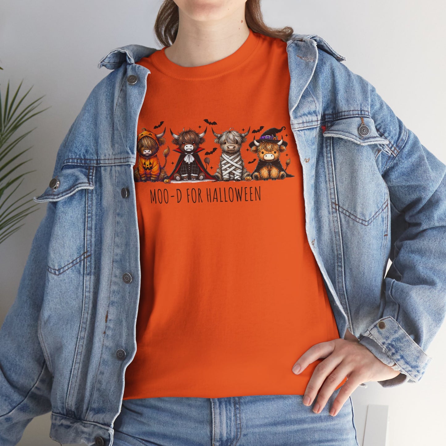 Moo-d for Halloween Cotton Tee