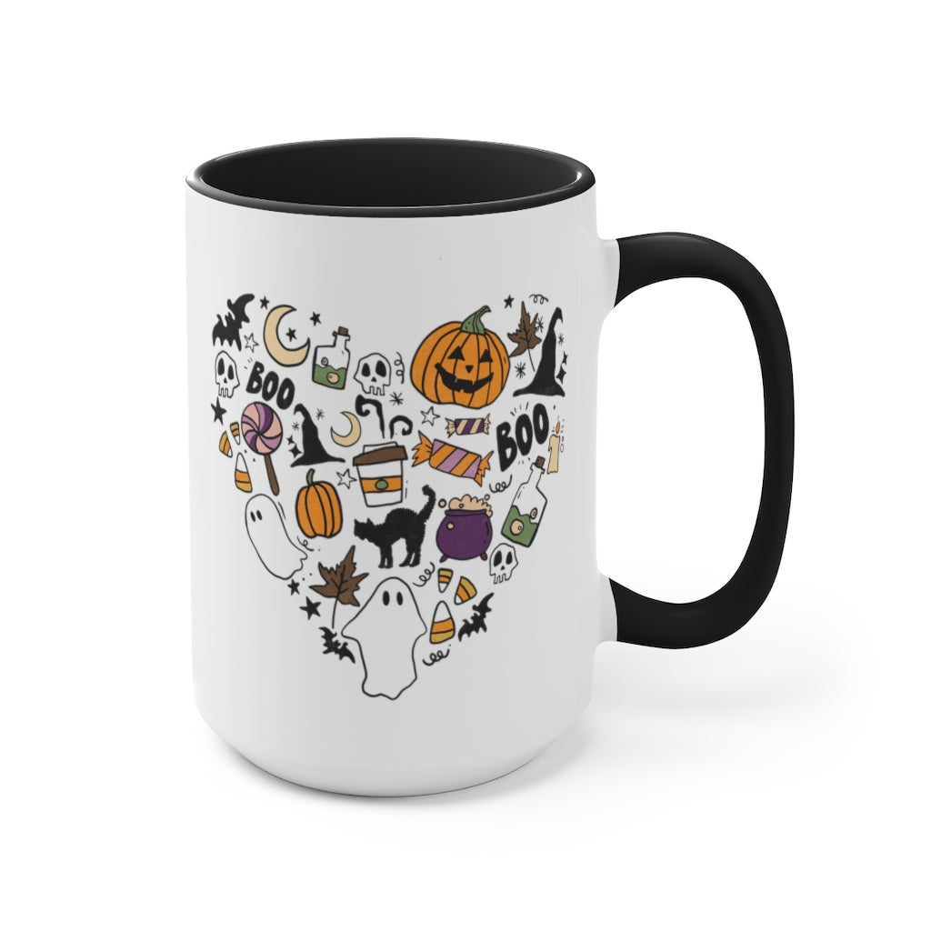 Two-Tone Coffee Mugs, 15oz
