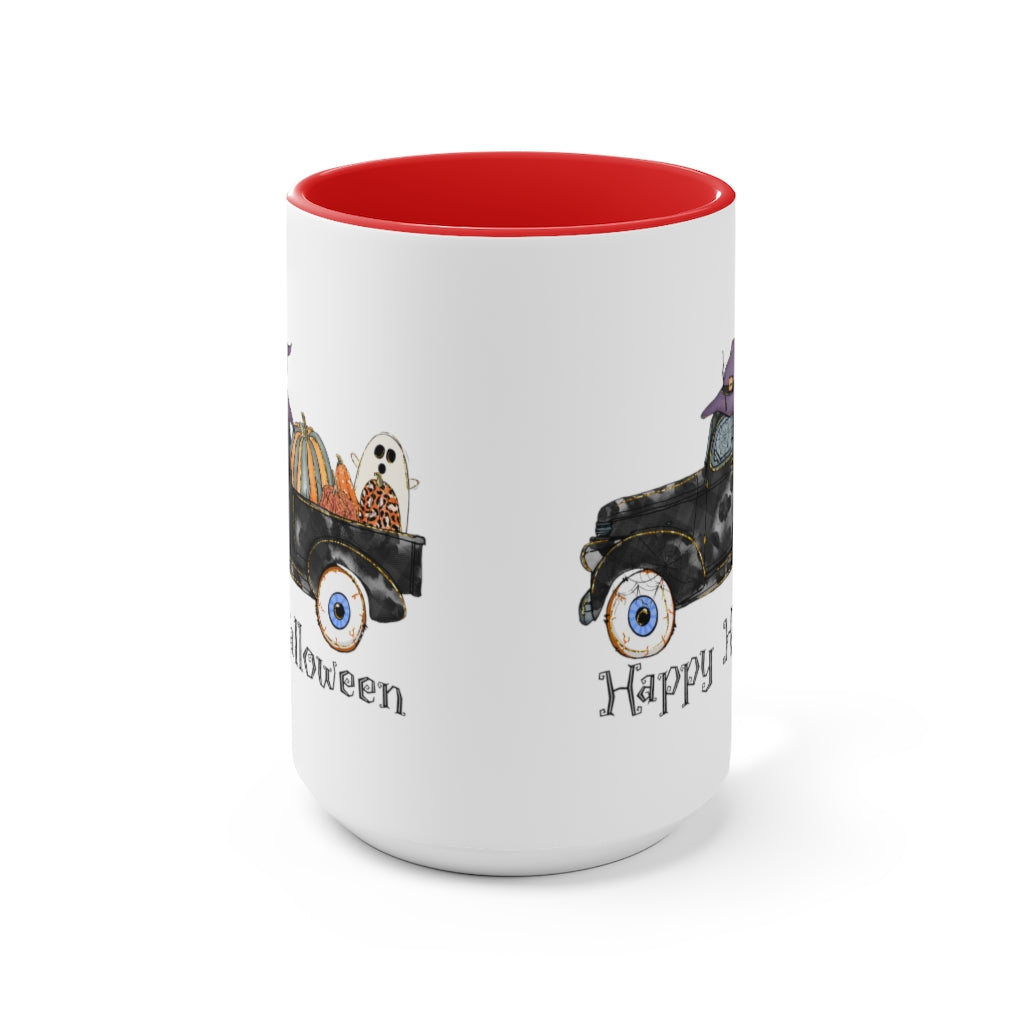Two-Tone Coffee Mugs, 15oz