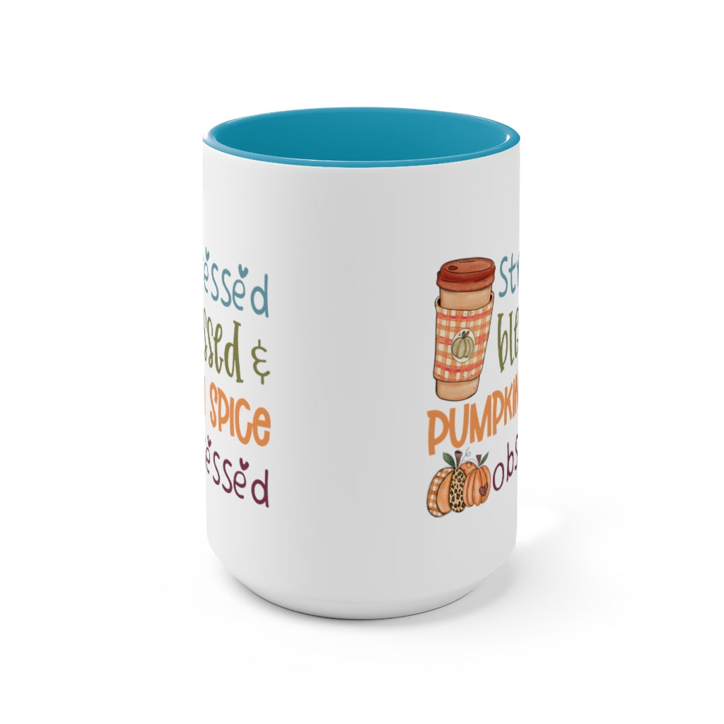 Two-Tone Coffee Mugs, 15oz