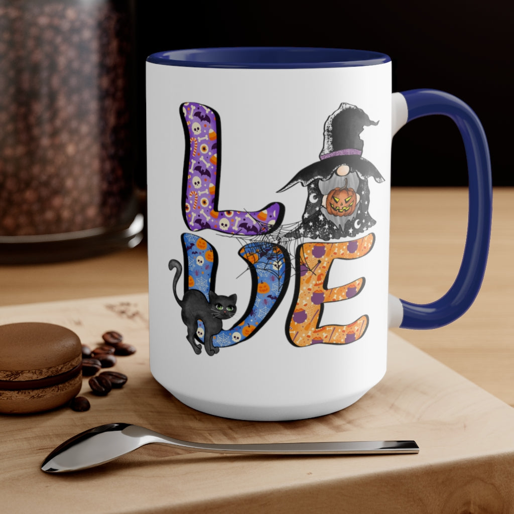 Two-Tone Coffee Mugs, 15oz
