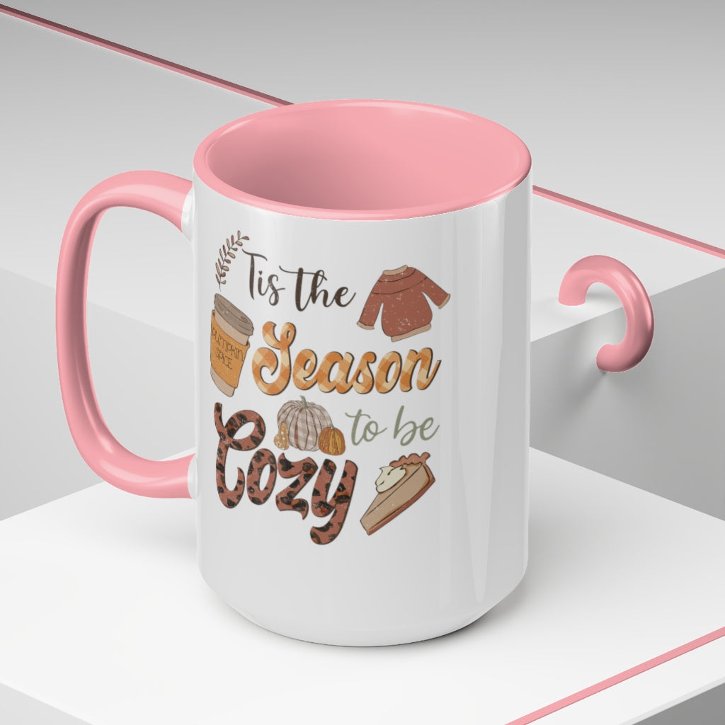 Two-Tone Coffee Mugs, 15oz