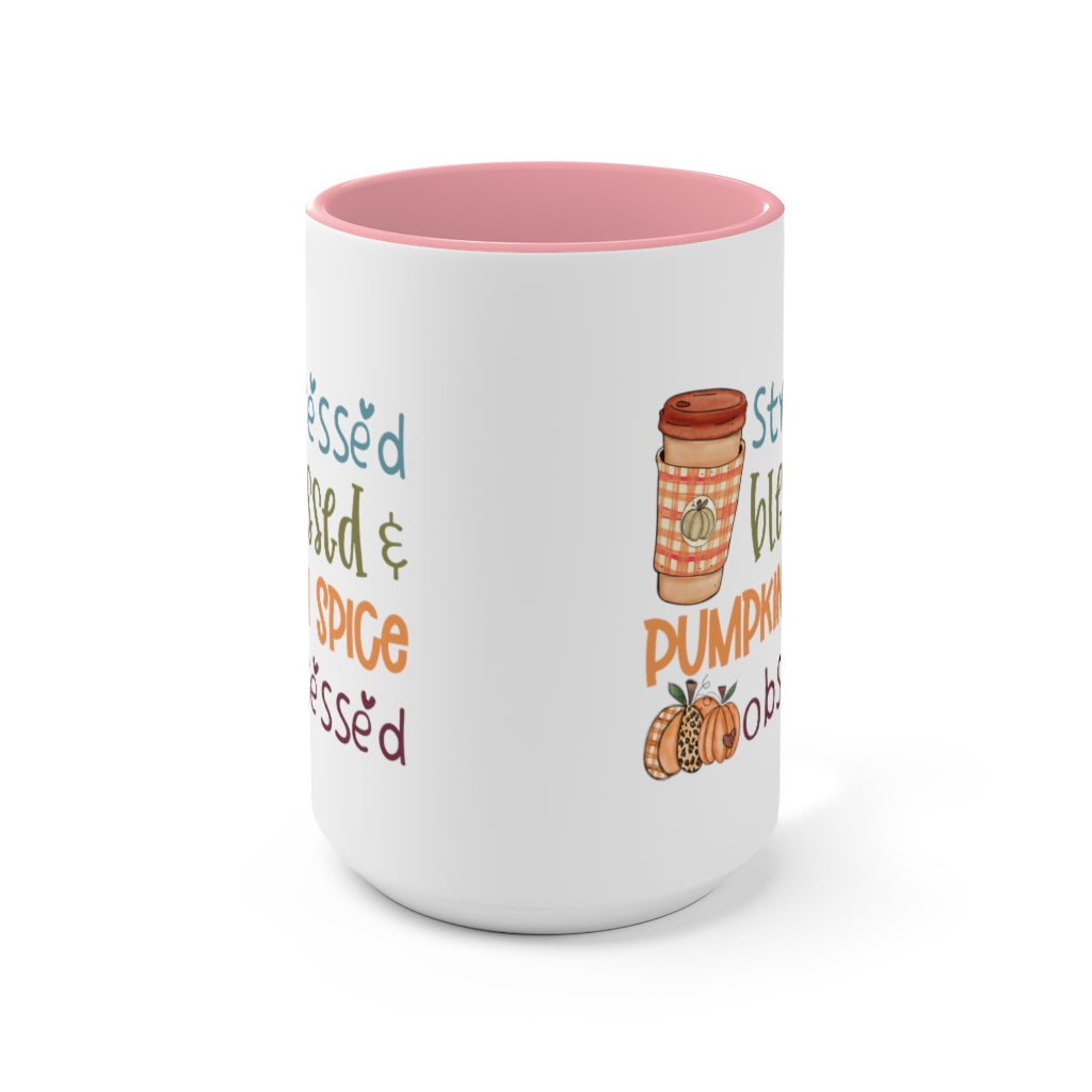 Two-Tone Coffee Mugs, 15oz