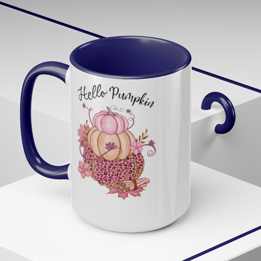 Two-Tone Coffee Mugs, 15oz