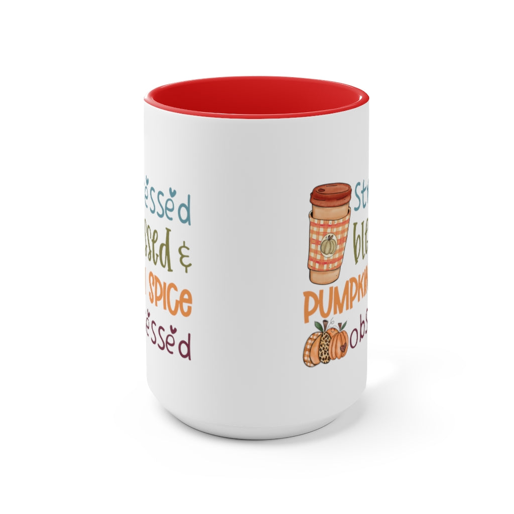 Two-Tone Coffee Mugs, 15oz