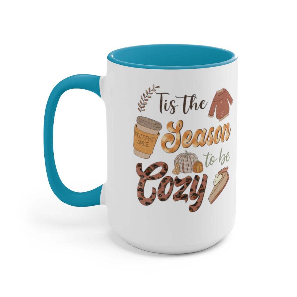 Two-Tone Coffee Mugs, 15oz