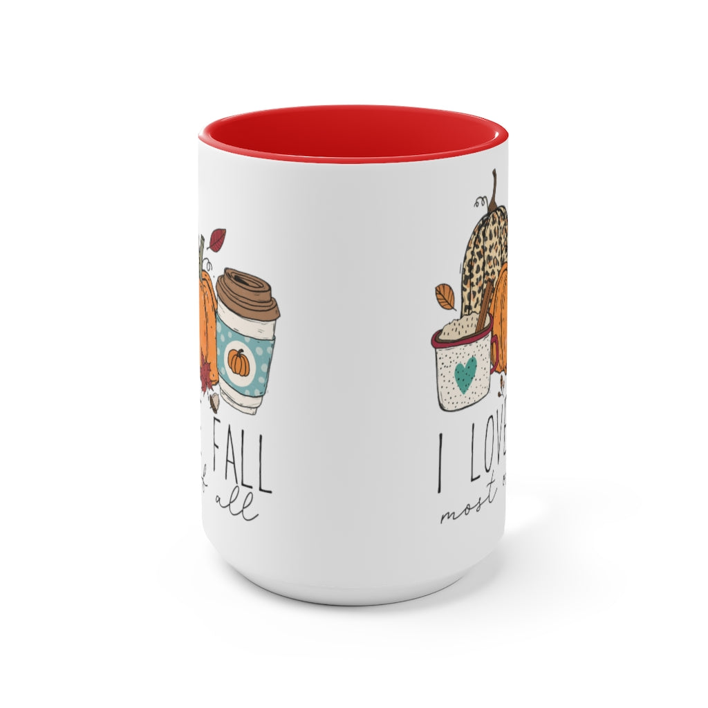 Two-Tone Coffee Mugs, 15oz