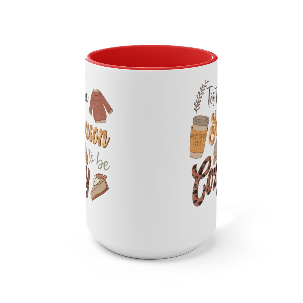 Two-Tone Coffee Mugs, 15oz