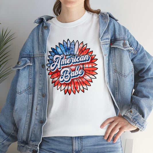 American Babe Patriotic Heavy Cotton Tee